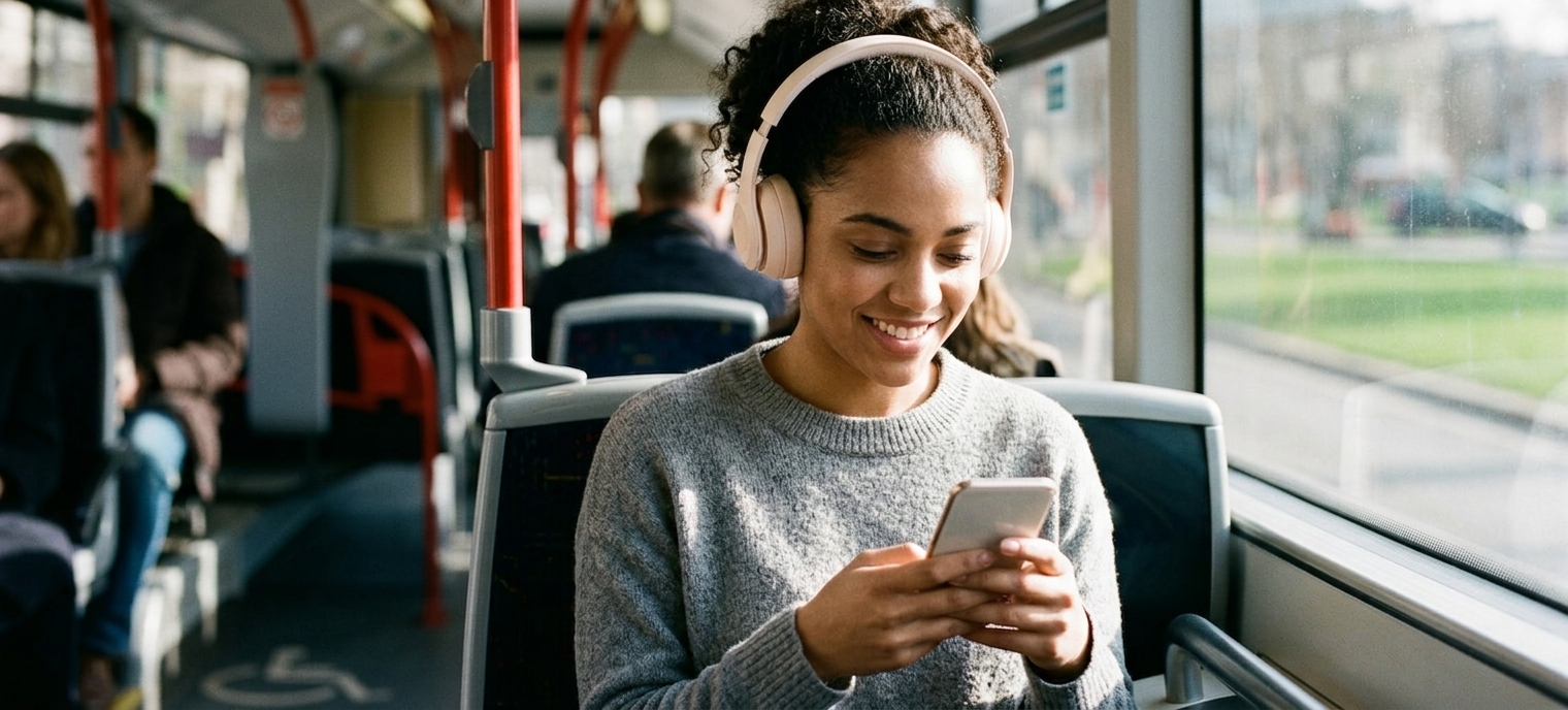 Commuting with headphones - SF SF